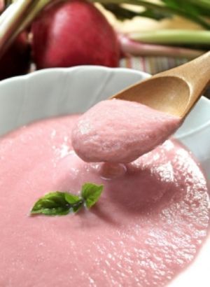 ピンクの蕪のポタージュ